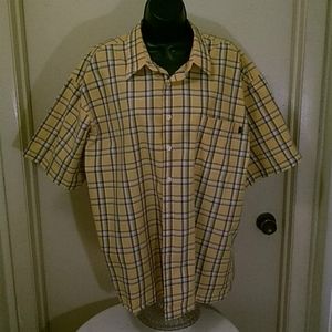 Old Navy Yellow And Black Men Shirt